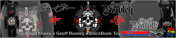 David Flores x Geoff Rowley x BlackBook Toy BE@RBRICK��