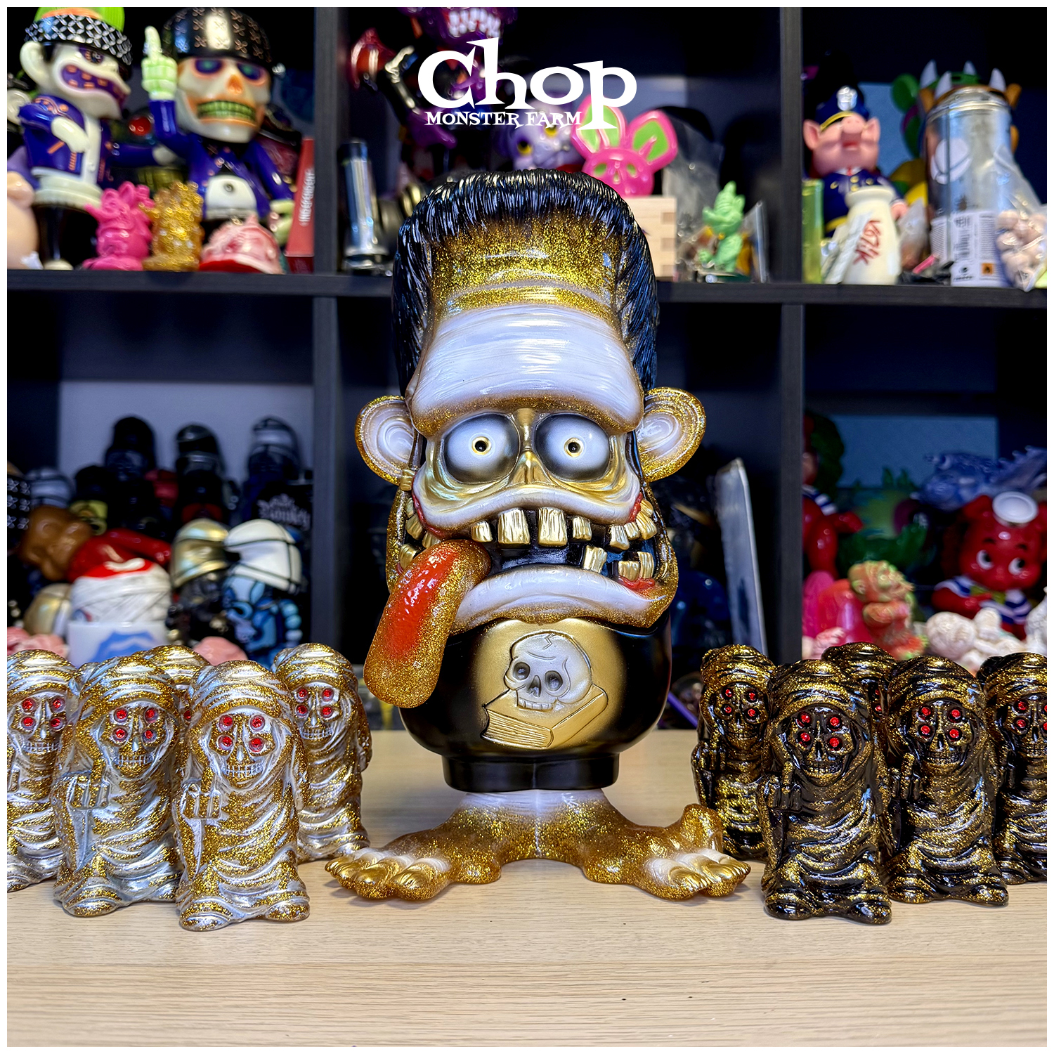 Monster Farm:Gold Glitter Boo and Dr13