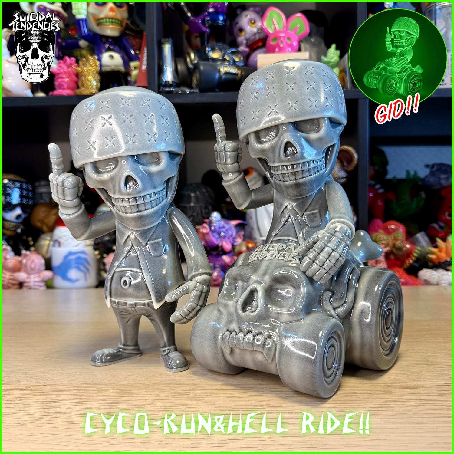 Suicidal Tendencies:Cyco-kun and HELL RIDE BKxGID marbled
