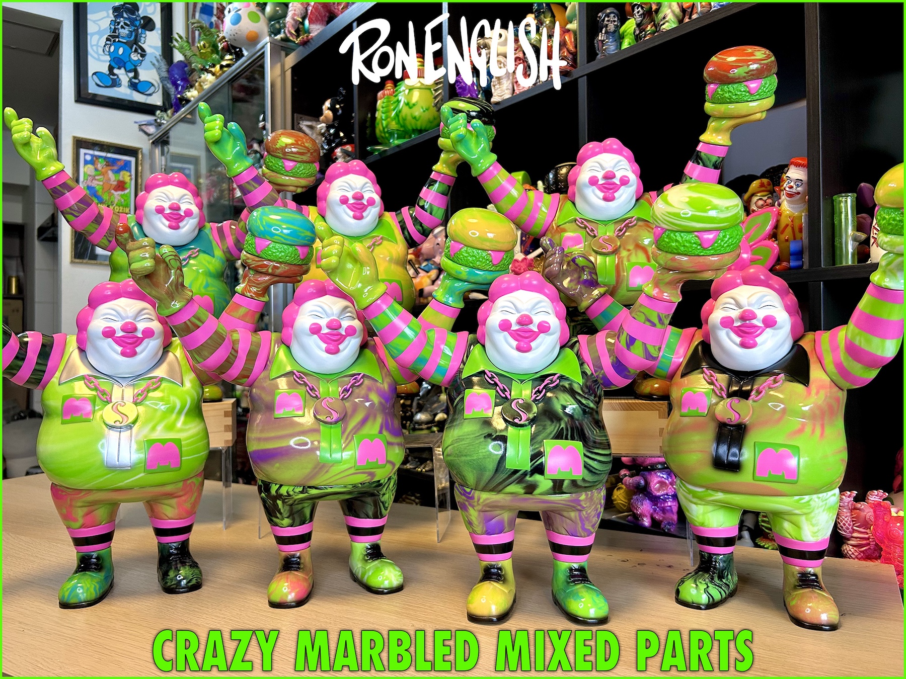 Ron English:Crazy Marbled Mixed Parts EVIL MC