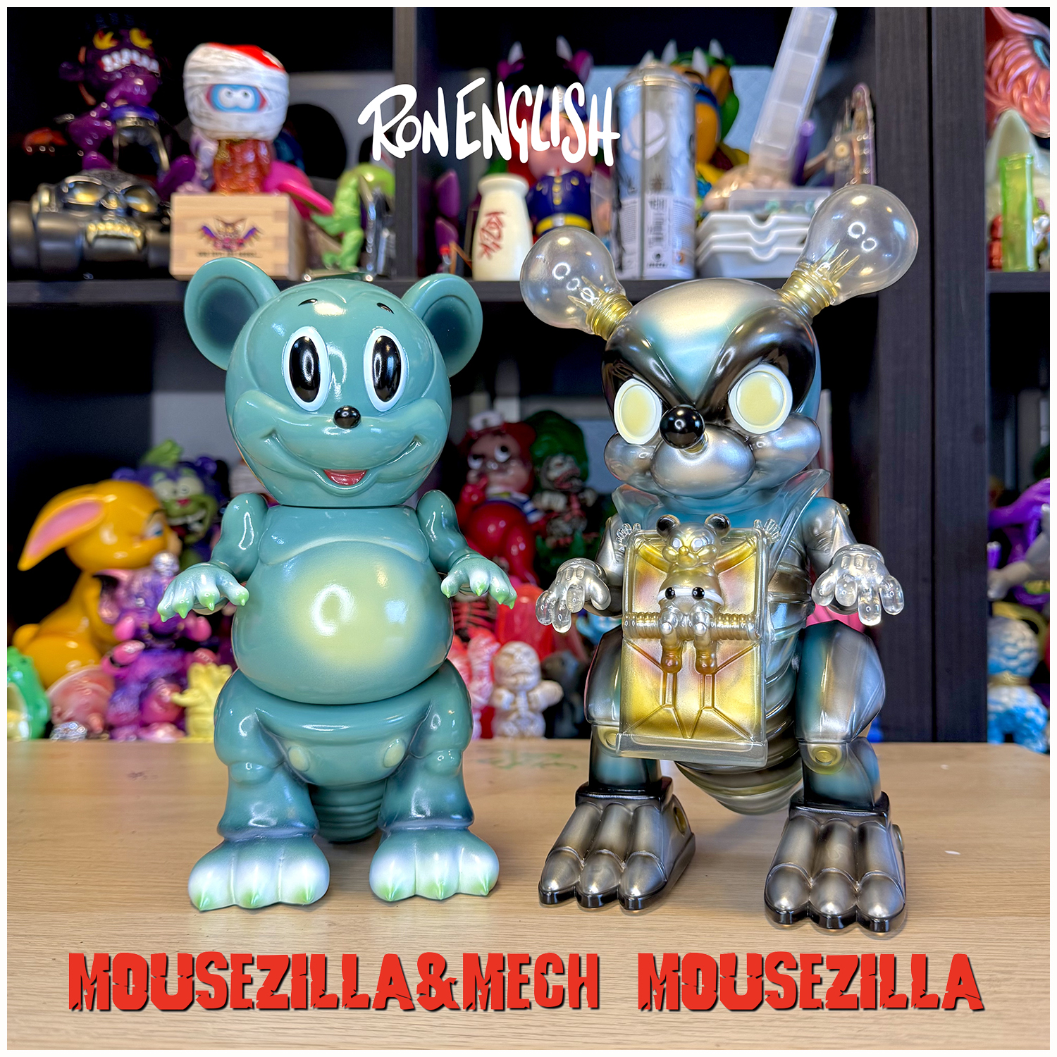 Ron English:Mousezilla and Mech Mousezilla