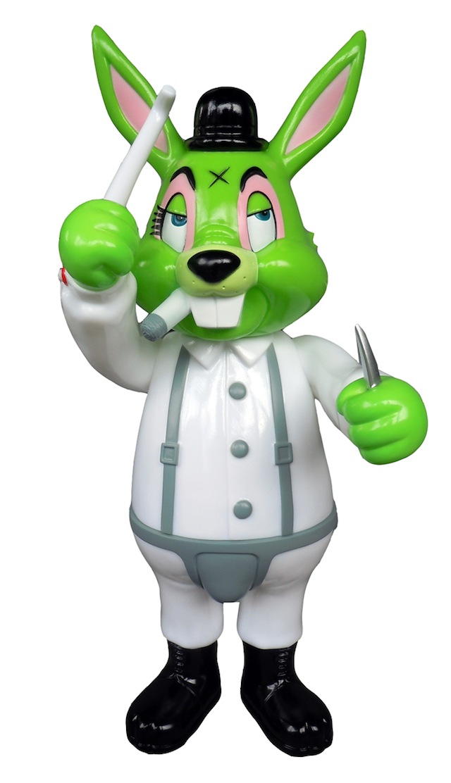 Frank Kozik x BlackBook Toy:A Clockwork Carrot 11インチフィギュア Toxic Green Dcon Exclusive