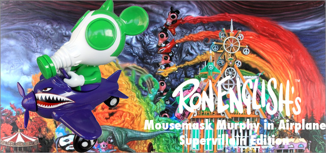 Ron English x BlackBook Toy( ロン・イングリッシュ)　Mousemask Murphy in Airplane 
