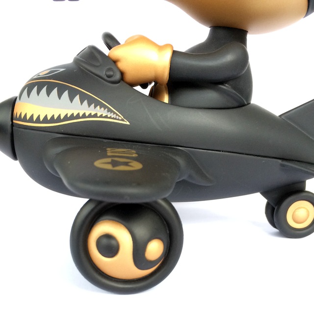 Ron English x BlackBook Toy( ロン・イングリッシュ)　Mousemask Murphy in Airplane Super Black Edition