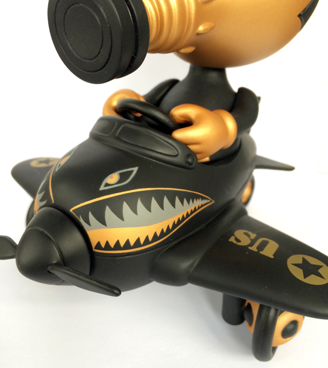 Ron English x BlackBook Toy( ロン・イングリッシュ)　Mousemask Murphy in Airplane Super Black Edition