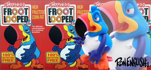 Ron English( ロン・イングリッシュ) Two Ton Sam the Froot Looped 8インチフィギュア