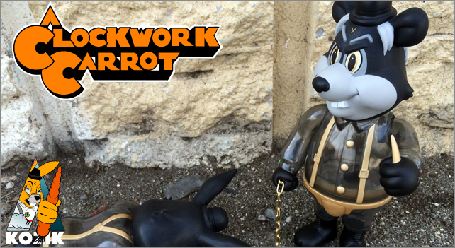 Frank Kozik x BlackBook Toy:A Clockwork Carrot Dim 11インチフィギュア Haunted Edition