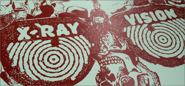 Perry Vasquez（ペリー・ヴァスケス） X-Ray Vision シルクスクリーンポスターBL