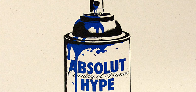 John Grayson（ジョン・グレイソン） Absolut Hype シルクスクリーンポスター