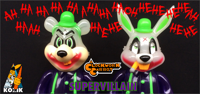 Frank Kozik x BlackBook Toy:A Clockwork Carrot Lil Alex&Dim 11インチフィギュア Supervillain Edition