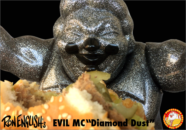 Ron English x BlackBook Toy( ロン・イングリッシュ)　EVIL MC 16インチフィギュア Diamond Dust Edition