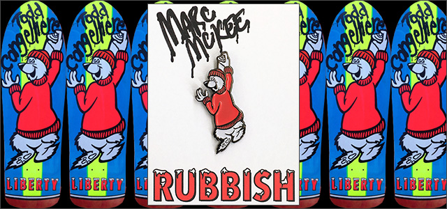 Marc McKee x Rubbish Rubbish（マーク・マッキー）　Liberty ピンズ