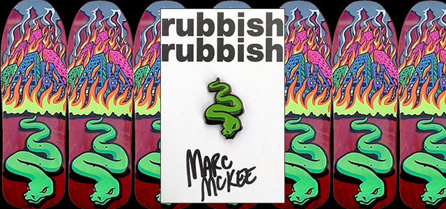 Marc McKee x Rubbish Rubbish（マーク・マッキー）　Snake ピンズ