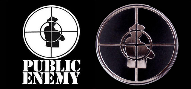 Public Enemy x Yesterdays Co:Crosshair Logo pin