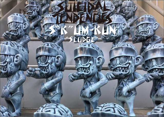 Suicidal Tendencies x BlackBook Toy（スイサイダル・テンデンシーズ）　SKUM-kun 10インチフィギュア Sludge edition