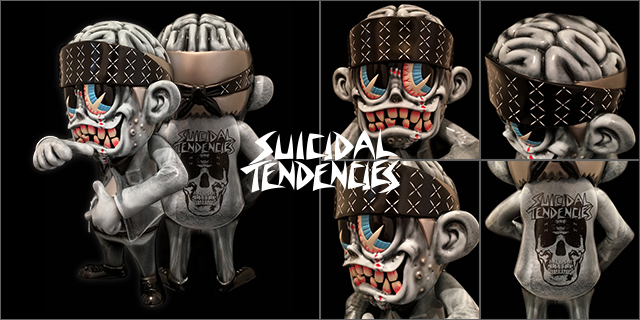 Suicidal Tendencies x BlackBook Toy（スイサイダル・テンデンシーズ）　SKUM-kun 10インチフィギュア Stone edition