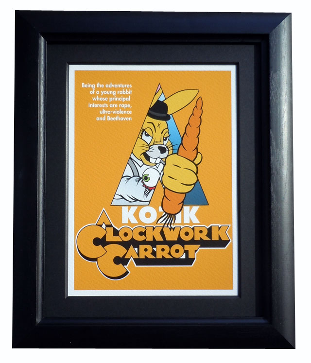 Frank Kozik x BlackBook Toy:A Clockwork Carrot 11インチフィギュア Redrum&ジークレーポスター　BBT 1st Anniversaryセット