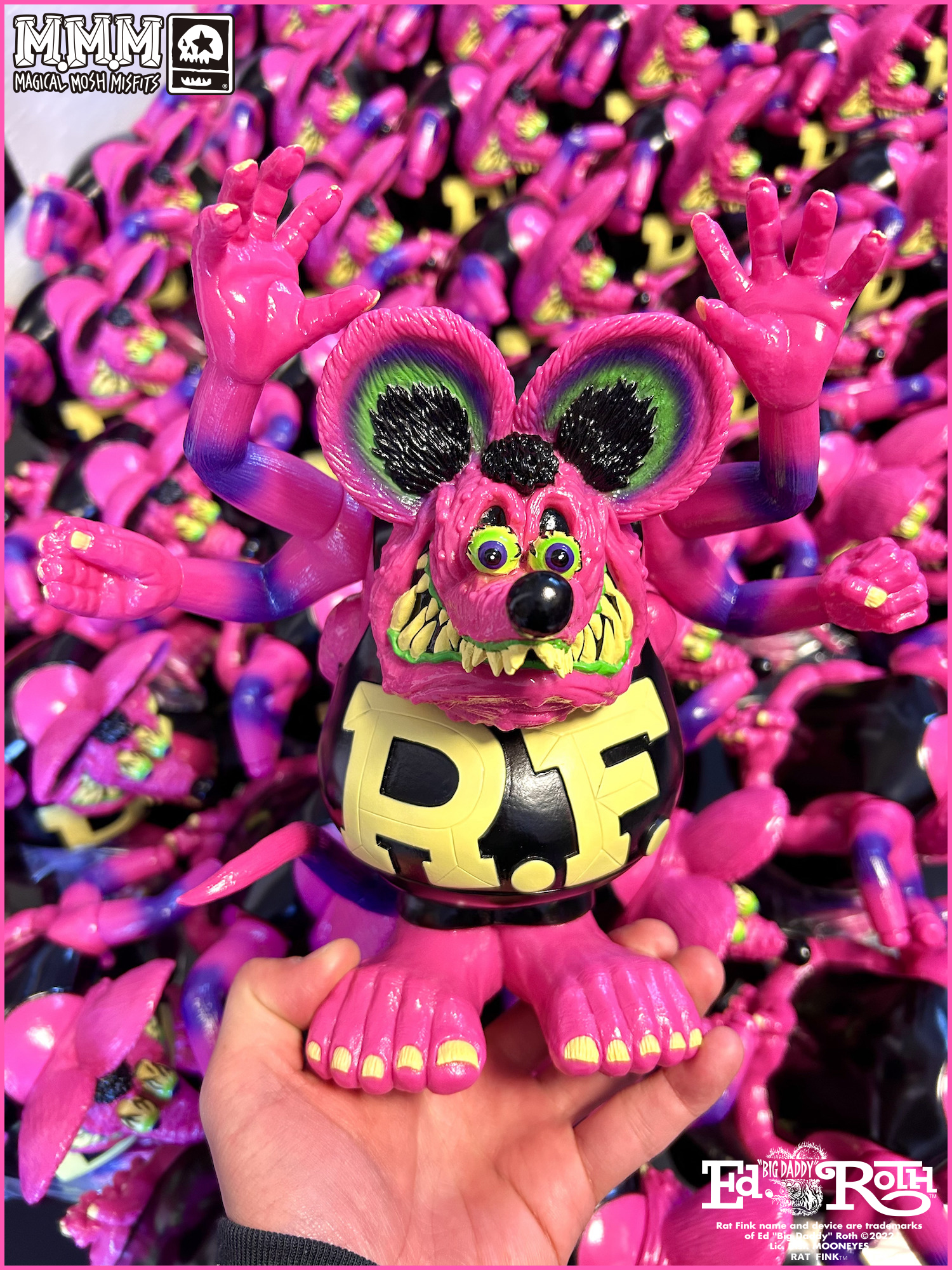 Asura Rat Fink Magenta and Skull Fly Bat PU Lottery