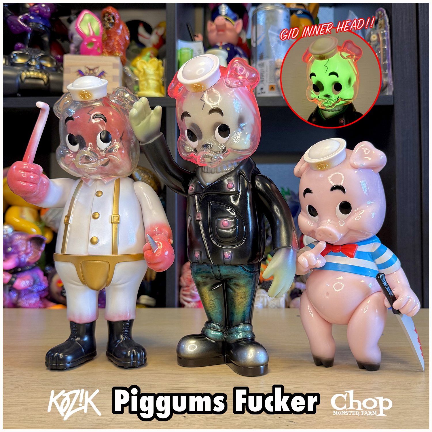 Frank Kozik x Monster Farm:Piggums Fucker Lottery