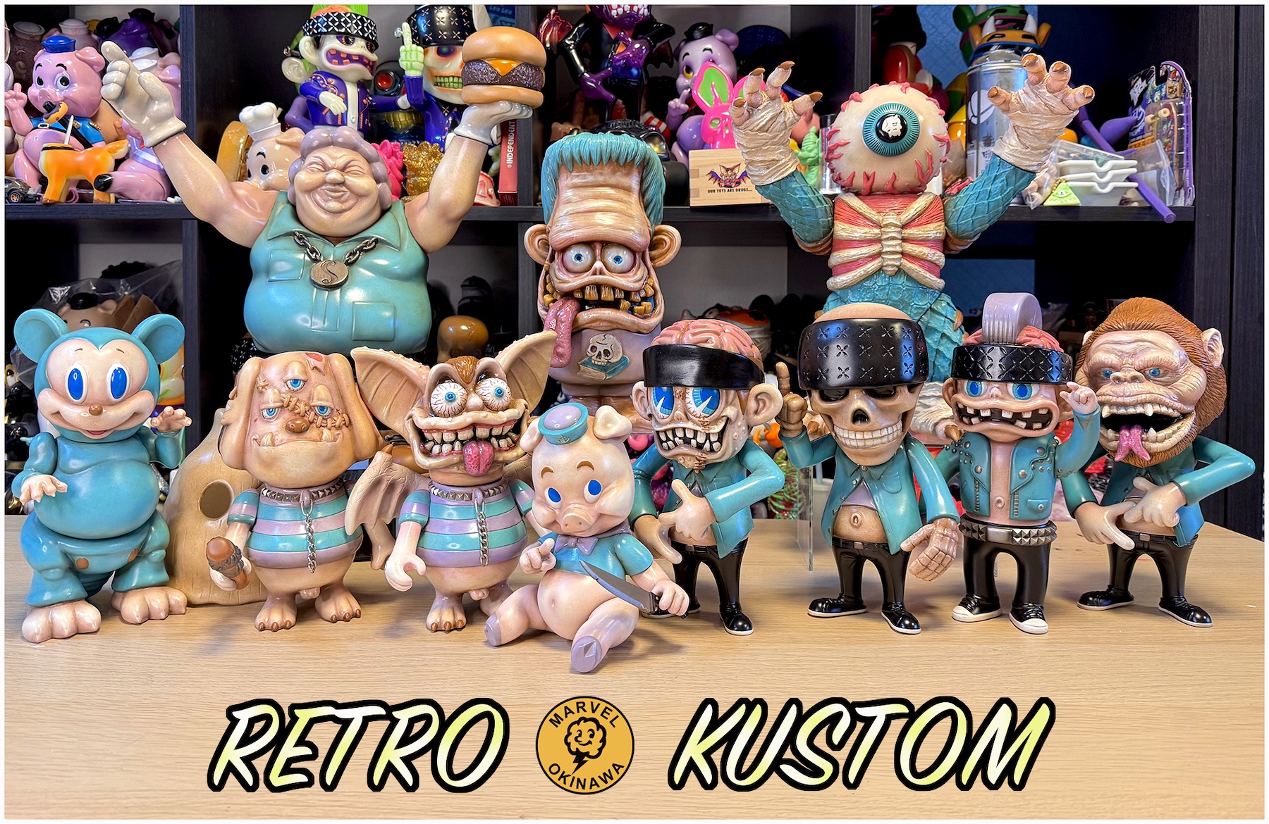 Retro Kustom one offs by Marvel Okinawa Lottery