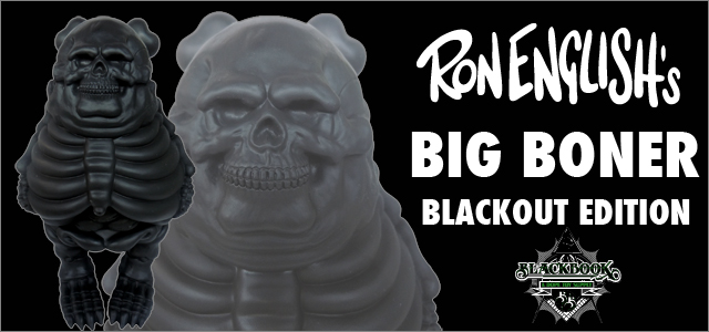 Ron English x BlackBook Toy( ロン・イングリッシュ)　Big Boner（ビッグ・ボーナー） 8インチフィギュア　Blackout