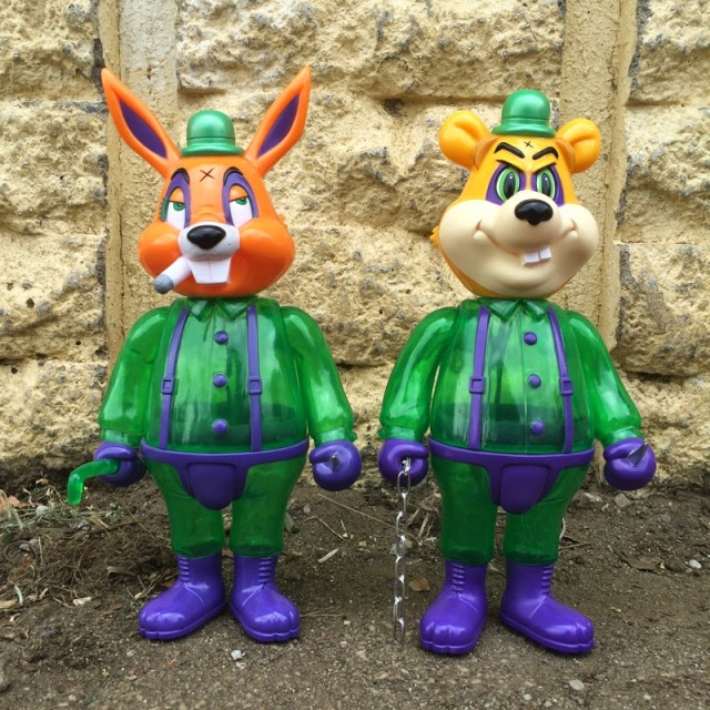 Frank Kozik x BlackBook Toy:A Clockwork Carrot Lil Alex&Dim 11インチフィギュア Enigma Edition