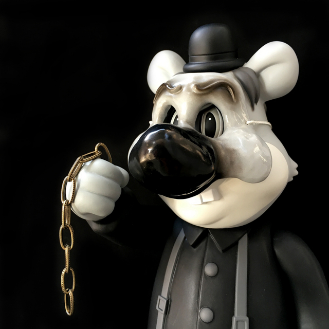 Frank Kozik x BlackBook Toy:A Clockwork Carrot Dim 11インチフィギュア Grayscale Edition