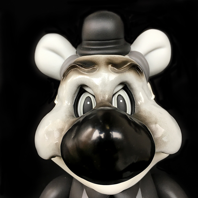 Frank Kozik x BlackBook Toy:A Clockwork Carrot Dim 11インチフィギュア Grayscale Edition