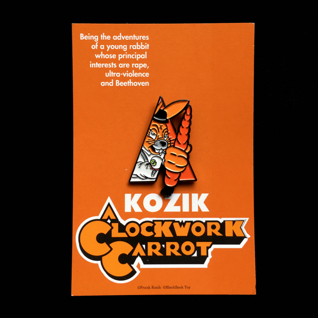 Frank Kozik x BlackBook Toy:A Clockwork Carrot Lil Alex ピンズ