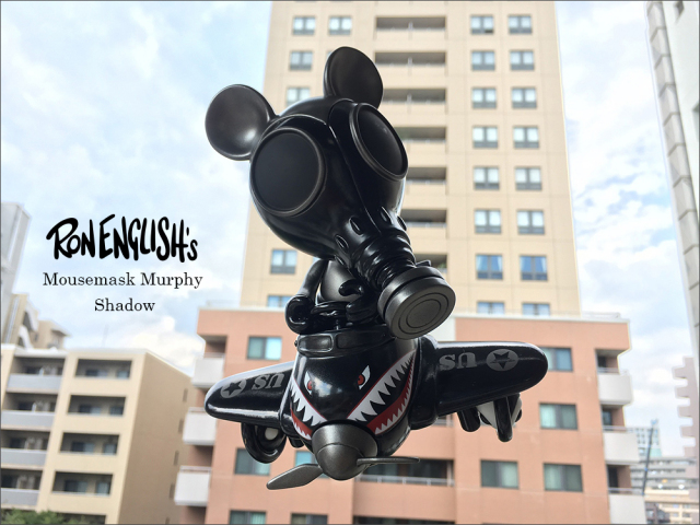 Ron English x BlackBook Toy( ロン・イングリッシュ)　Mousemask Murphy in Airplane Shadow edition