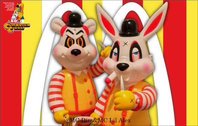 Frank Kozik x BlackBook Toy:A Clockwork Carrot MC Lil Alex&MC Dim