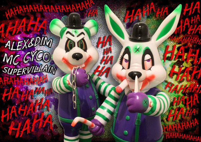 Frank Kozik x BlackBook Toy:A Clockwork Carrot MC CYCO Supervillain Lil Alex