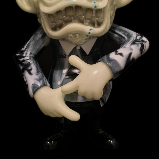 Suicidal Tendencies x BlackBook Toy(スイサイダル・テンデンシーズ) SKUM-kun 10インチフィギュア Acid Marble edition