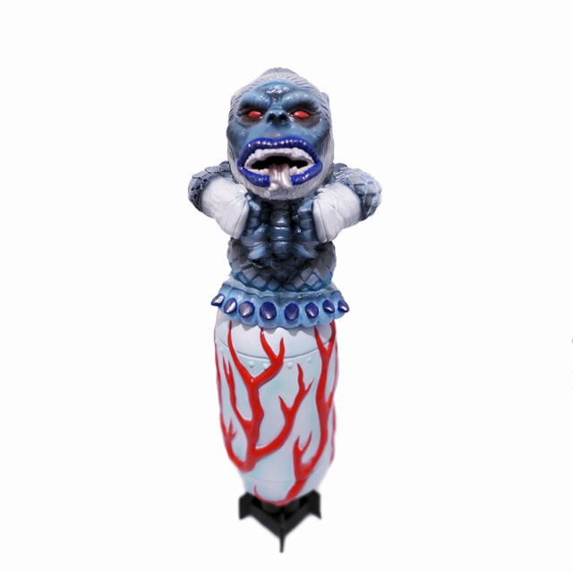 MISHKA x Lamour Supreme:Yeti KONG, Ghost Beast finger puppet micro run paninted by BBT