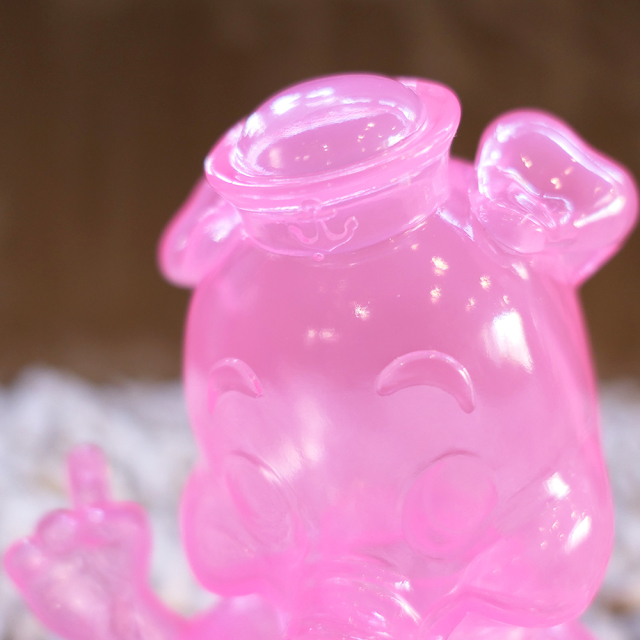 Frank Kozik x BlackBook Toy:Piggums Sakura Clear