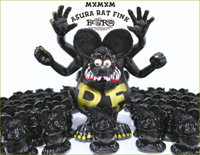 Magical Mosh Misfits x BlackBook Toy:Asura Rat Fink GOLDxBKxMatte BK