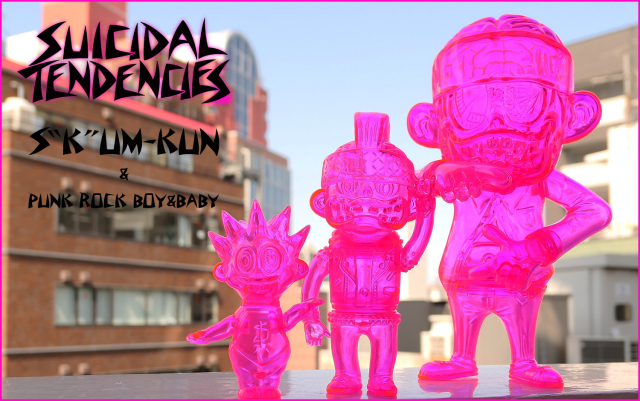Suicidal Tendencies x BlackBook Toy:SKUM-kun Clear Neon PK