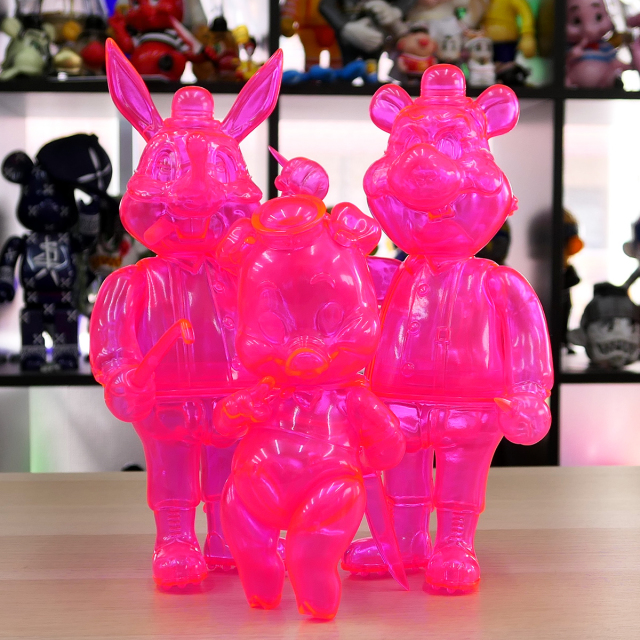 Frank Kozik x BlackBook Toy:Lil Alex, Dim Clear Neon PK(not a set)