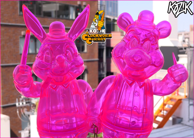 Frank Kozik x BlackBook Toy:Lil Alex, Dim Clear Neon PK(not a set)