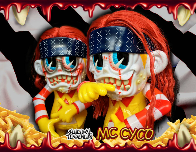 Suicidal Tendencies x BlackBook Toy（スイサイダル・テンデンシーズ）　SKUM-kun 10インチフィギュア MC Cyco edition