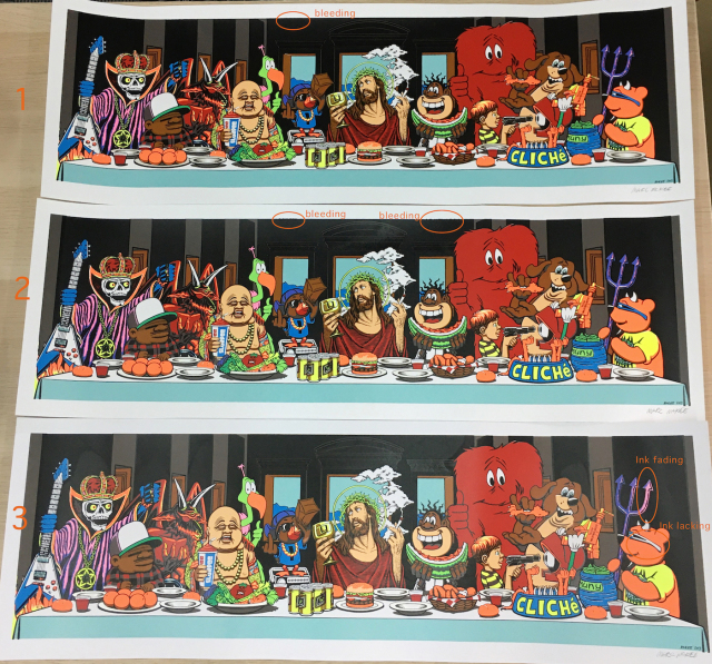 Marc McKee:　Last Supper Screen Print(Signed)