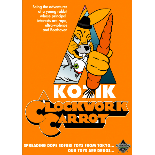 Frank Kozik x BlackBook Toy:A Clockwork Carrot Lil Alex&Dim Supervillain