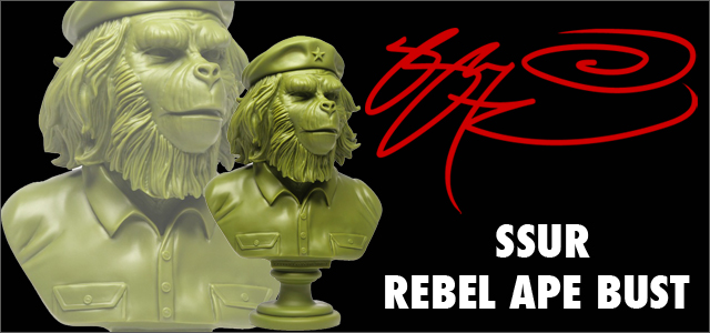 SSUR(サー)　Rebel Ape 12 Bust Upフィギュア　Army Green